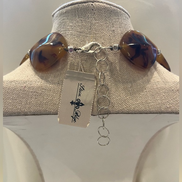 Stein Blye Stone Choker Necklace, NWT - Picture 3 of 16